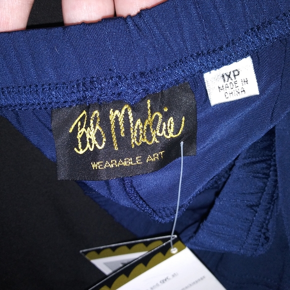 New Navy Blue Bob Mackie Women's XL Straight-Leg Pants in Navy blue - Picture 4 of 4